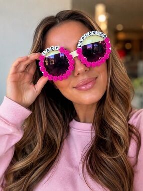 Custom Lacy LaPlantee Floral Statement Sunglasses